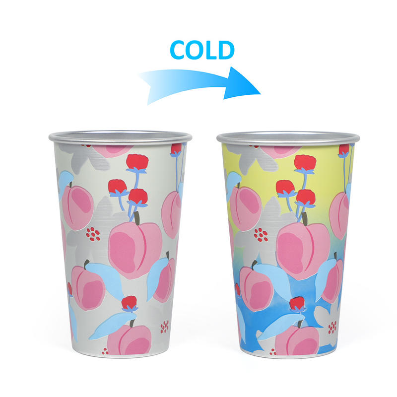 470ml Piala Partai Ganti Warna Aluminium Reusable