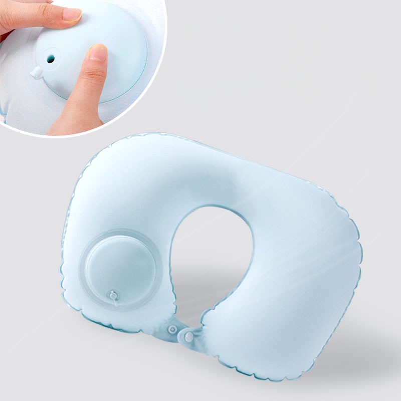 Auto Inflatable U Neck Travel Bantal