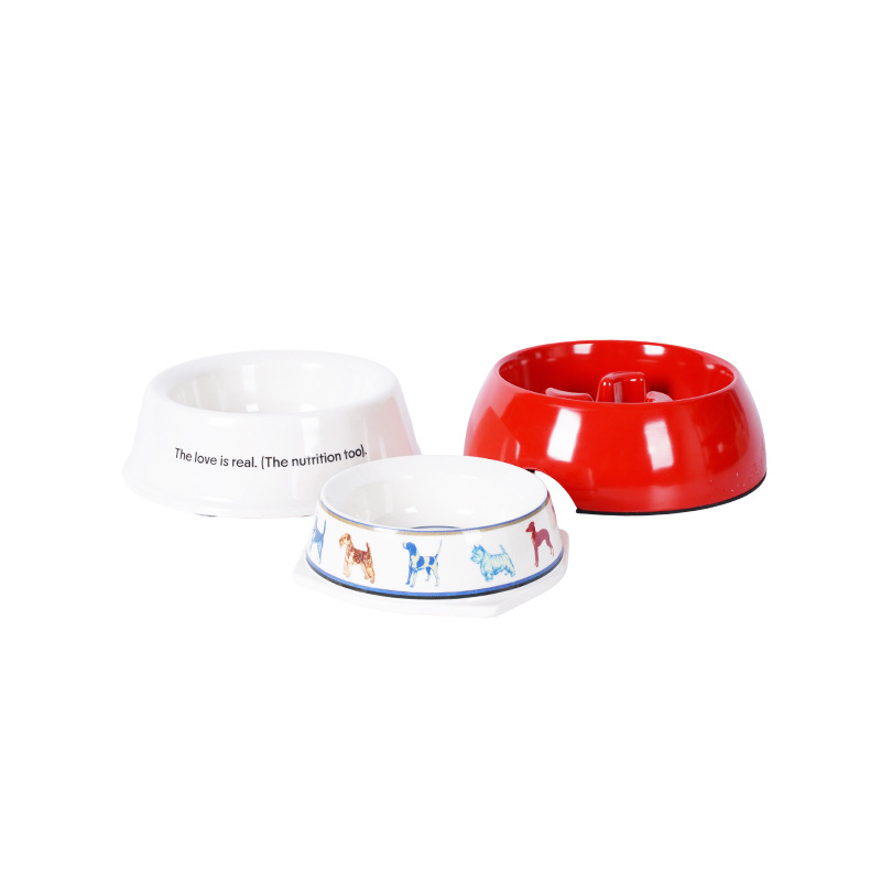 Serat Bambu Kustom Slow-Feed Pet Bowl