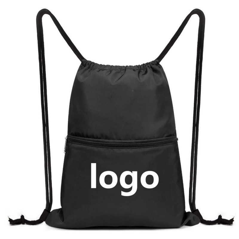 Custom Logo Drawstring Backpack Olahraga Karung Bag