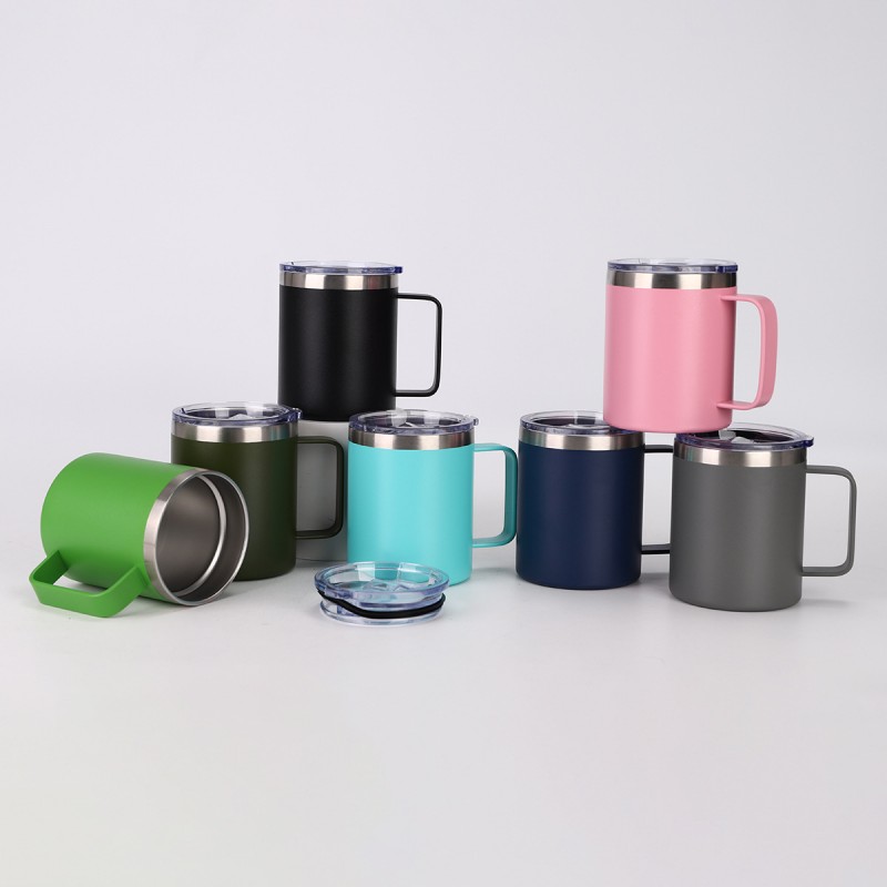 Logo Kustom Stainless Steel Insulated Handle Mug