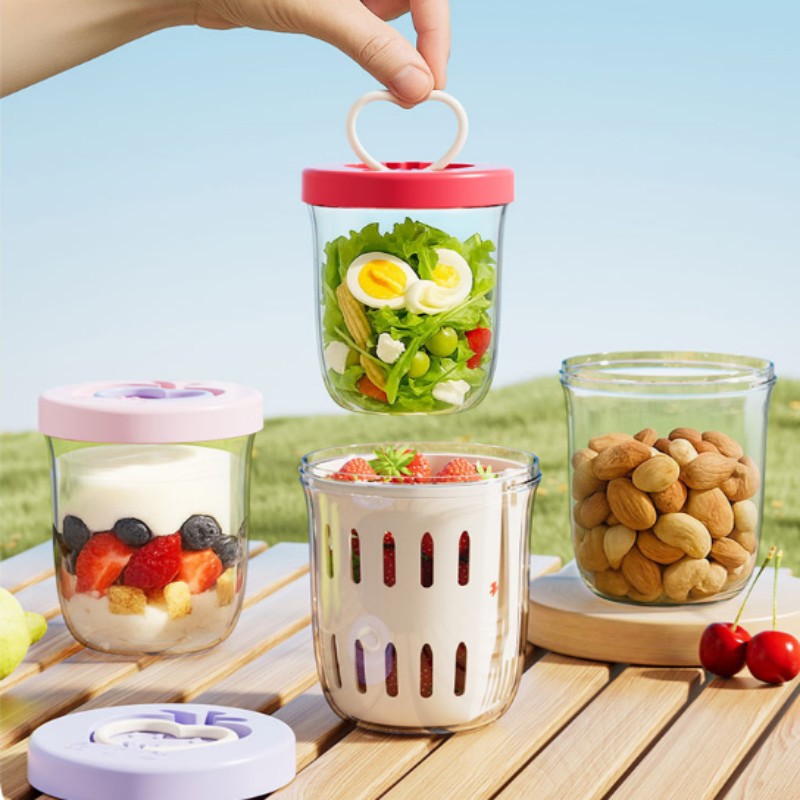 Piala Salad Draining Lapisan Ganda