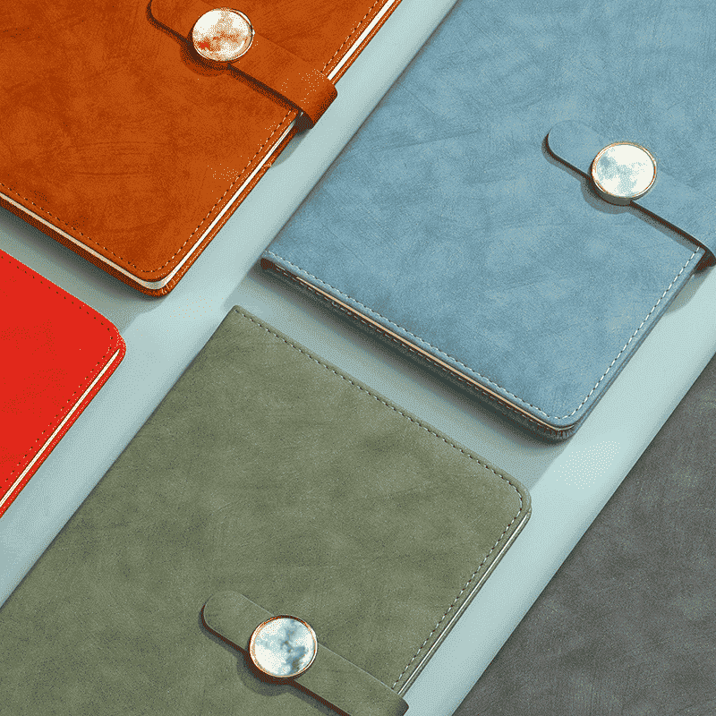 Marmer Button PU Kulit Hardcover Journal Notebook