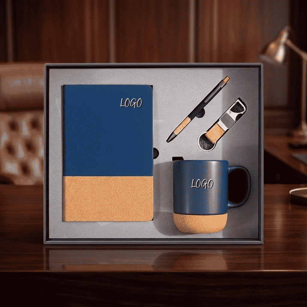 Paket Hadiah Perusahaan Cork Accent Premium