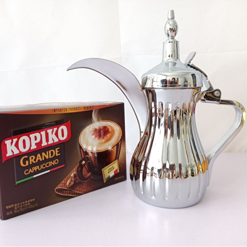 Stainless Steel Arab Dallah Pot Timur Tengah Kopi Teh Server