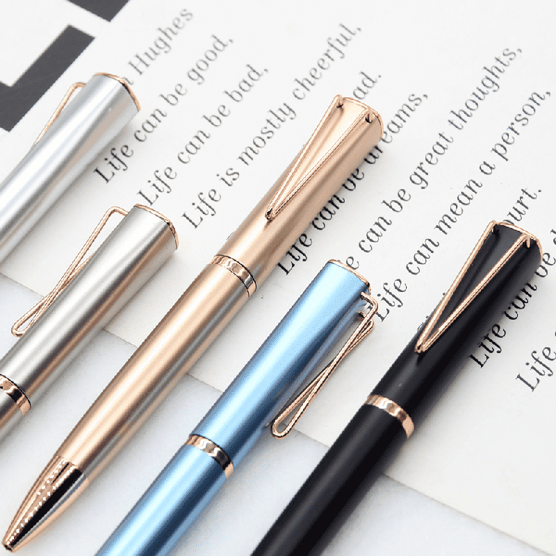 Twist Metal Ballpoint Pen Logo Custom Business Gift Pen