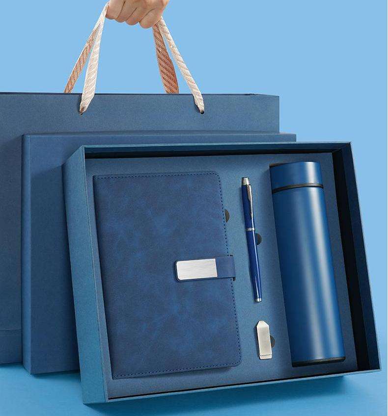 Custom Logo Business Gift Notebook Pen Vacuum Flask